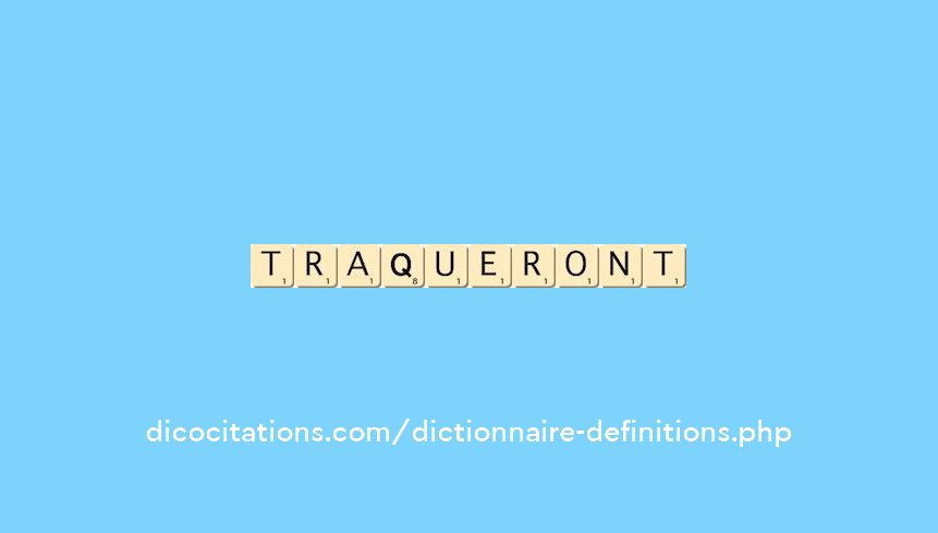 traqueront traqueront