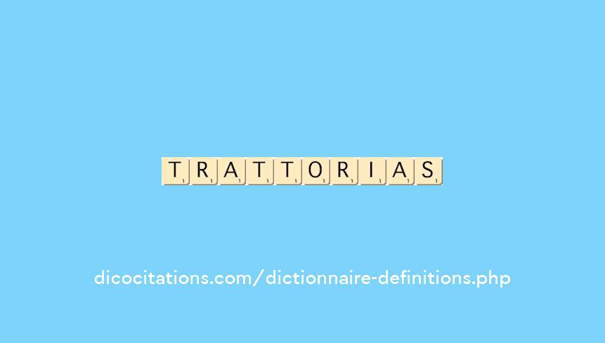 trattorias trattorias