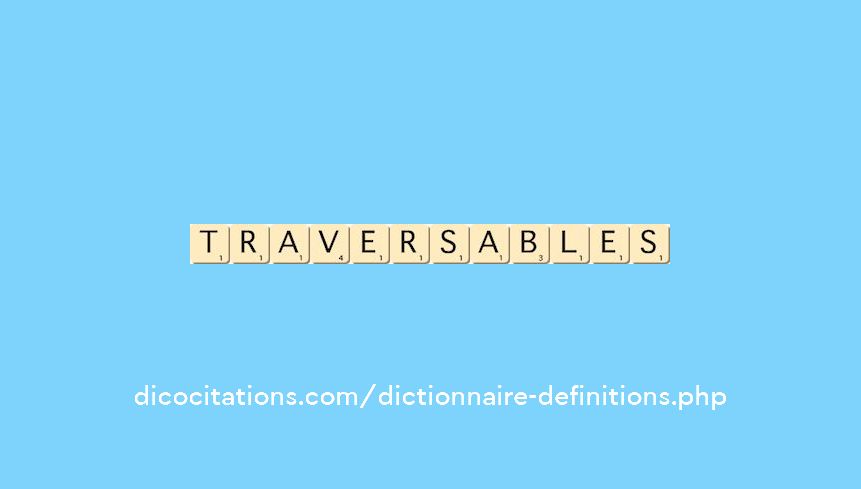 traversables traversables