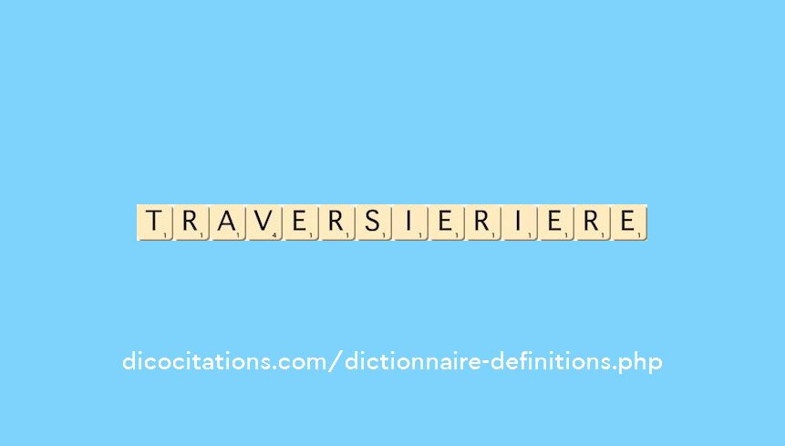 traversier--iere