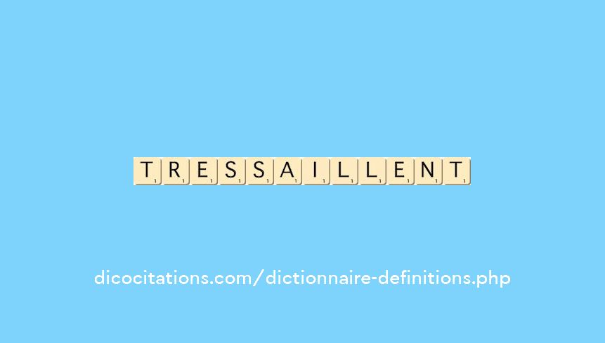 tressaillent tressaillent