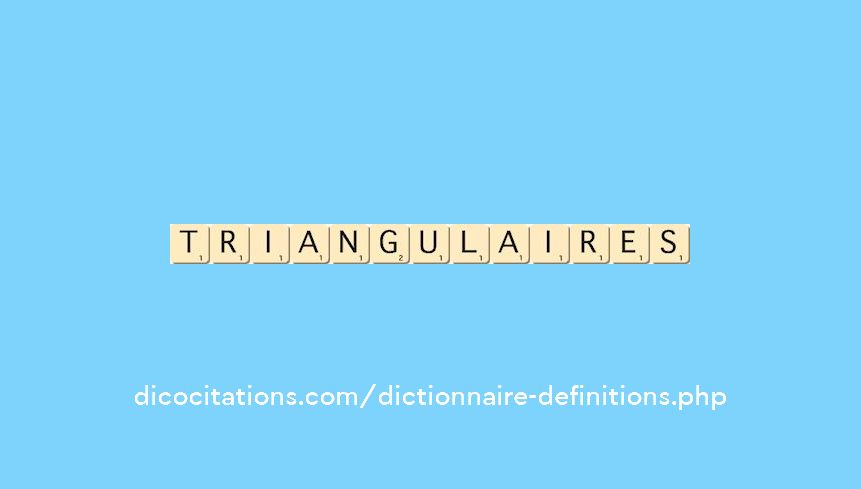 triangulaires