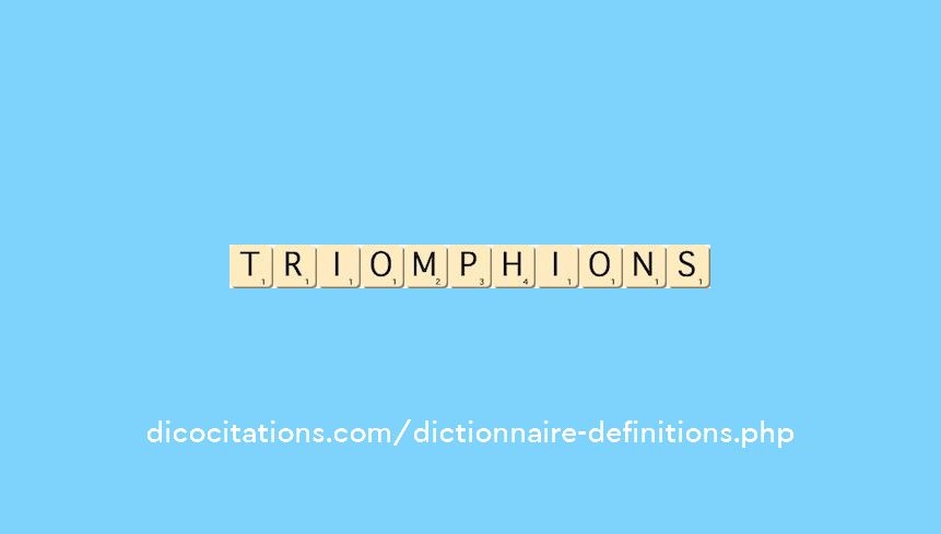 triomphions triomphions