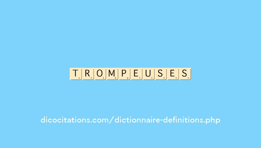 trompeuses trompeuses