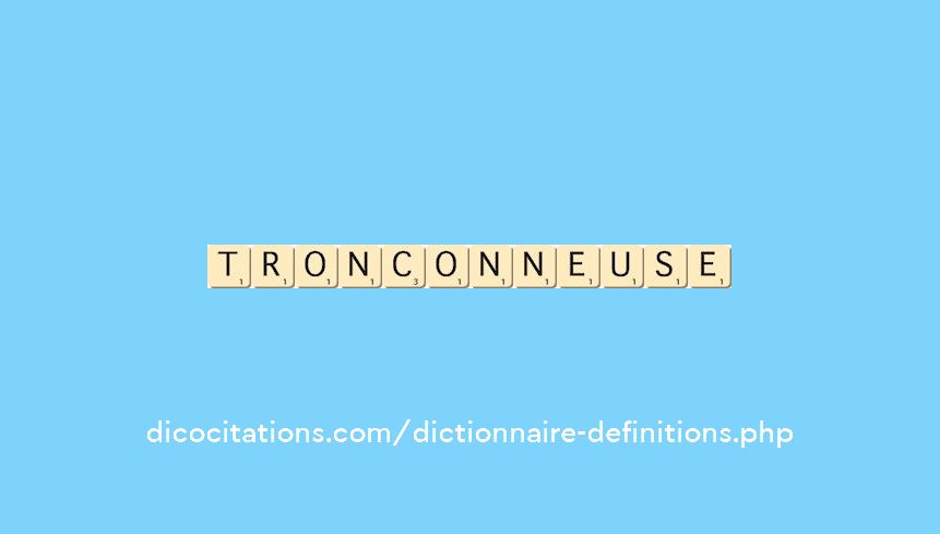 tronconneuse tronconneuse
