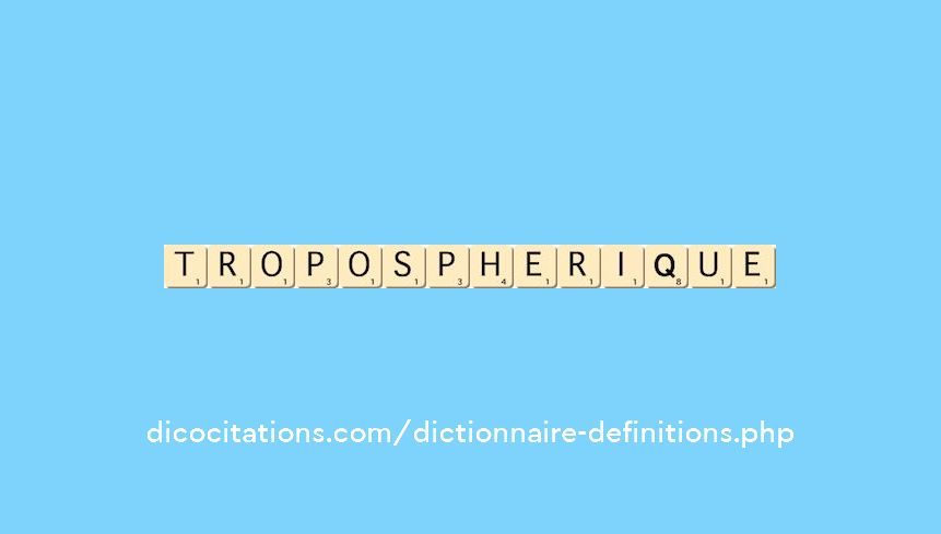 tropospherique tropospherique
