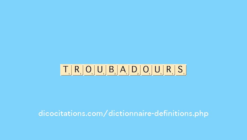troubadours troubadours