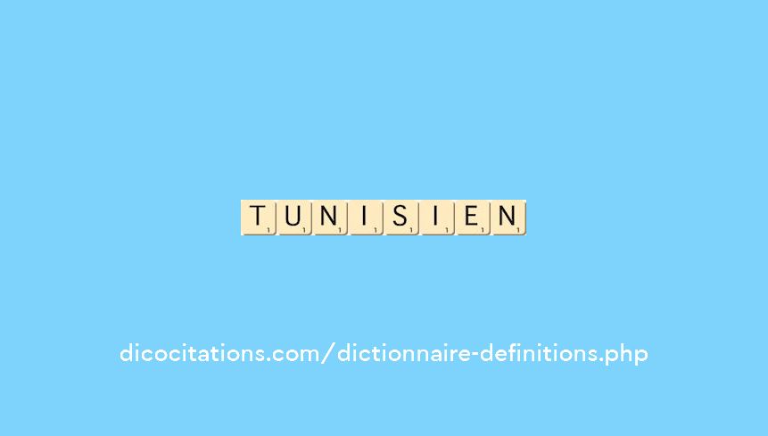 tunisien tunisien