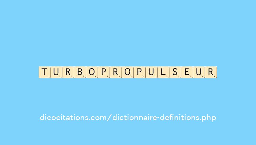 turbopropulseur turbopropulseur