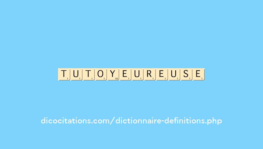 tutoyeur--euse