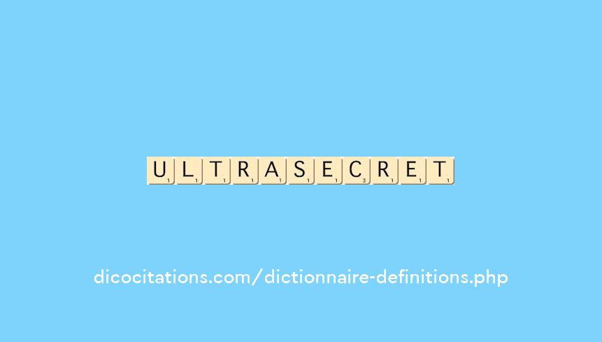 ultra-secret ultra-secret