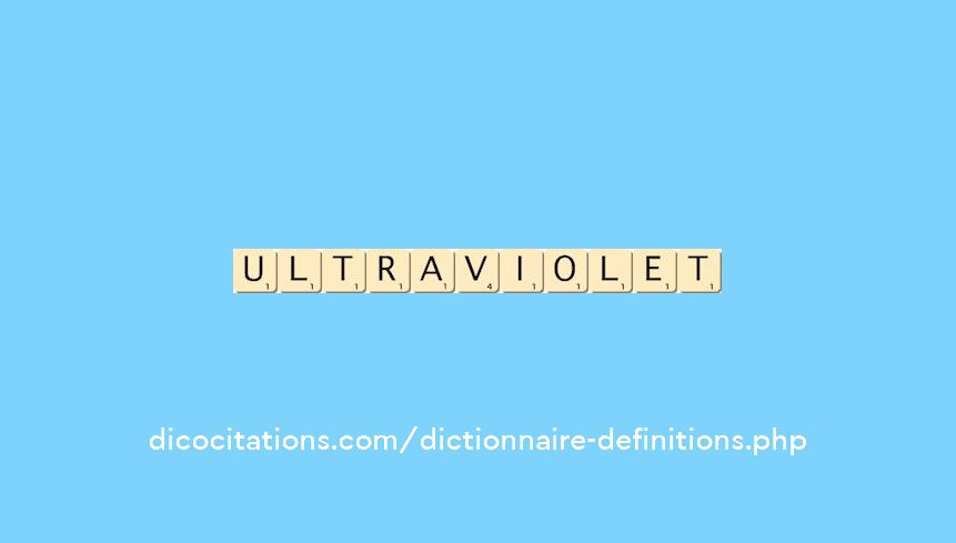 ultra-violet ultra-violet