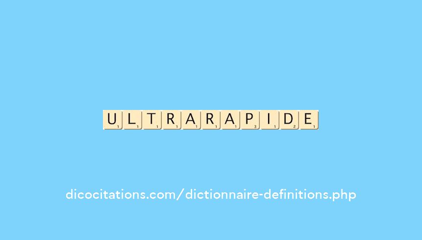 ultrarapide ultrarapide