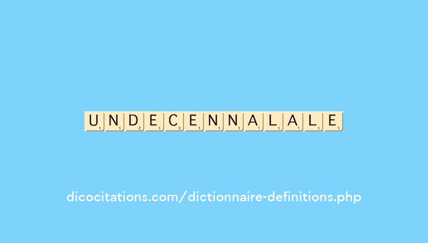 undecennal--ale
