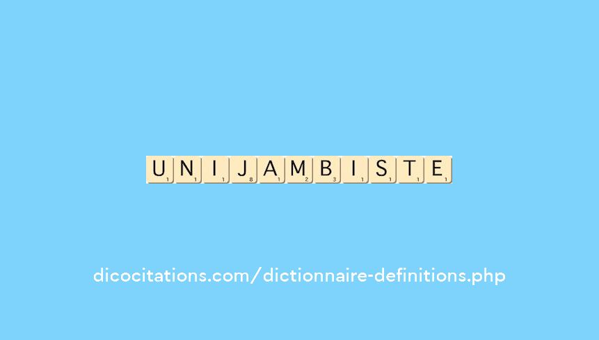 unijambiste