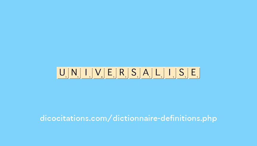 universalise universalise