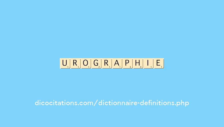 urographie urographie
