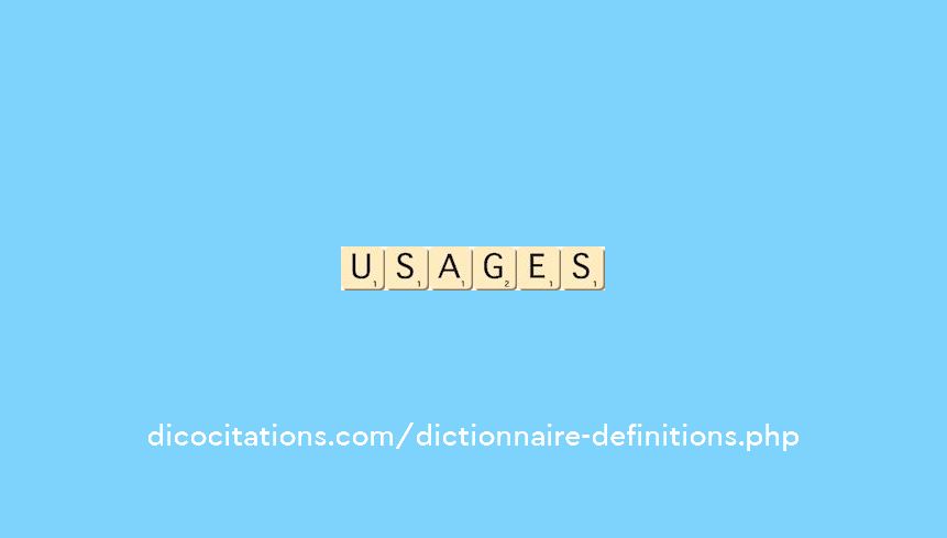 usages