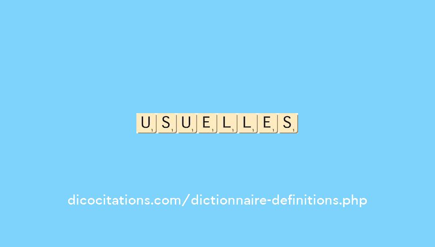usuelles usuelles