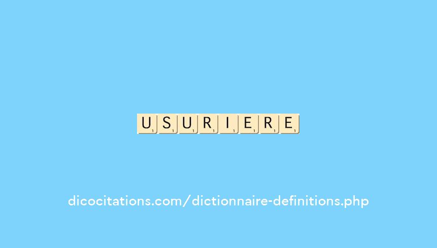 usuriere
