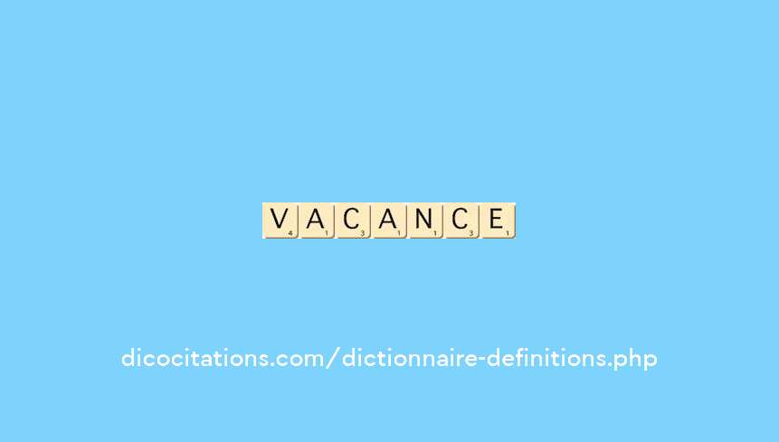 vacance vacance