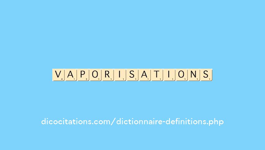 vaporisations