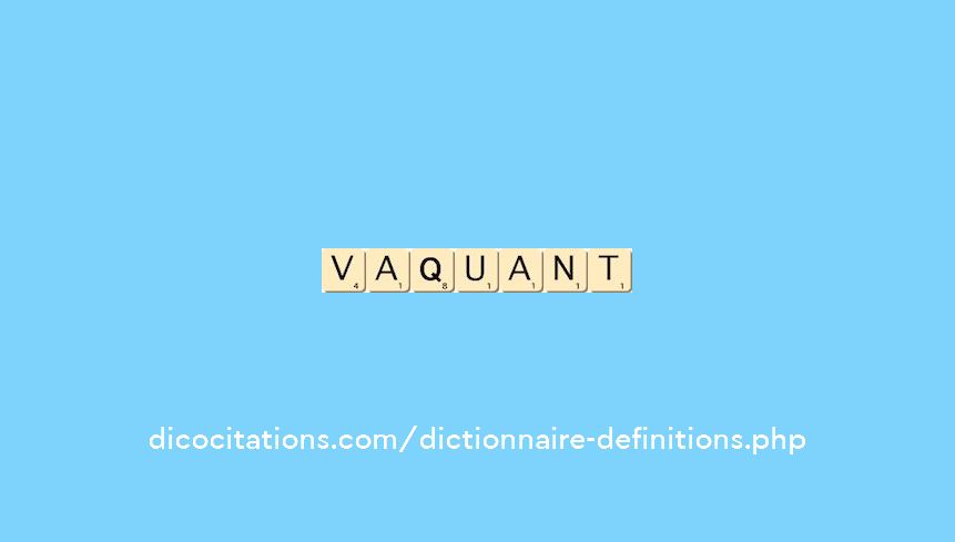 vaquant vaquant