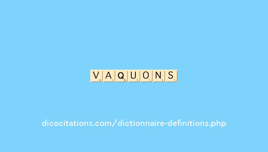 vaquons vaquons