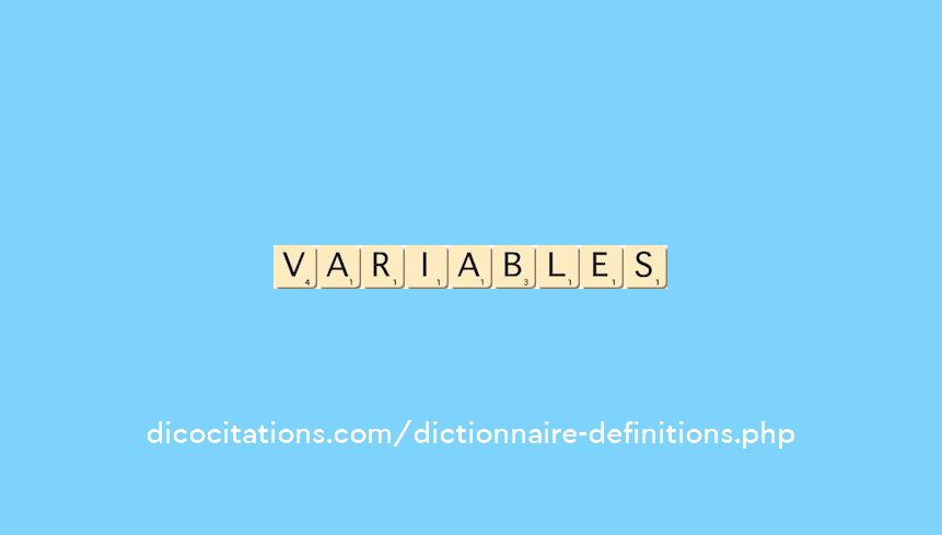 variables variables