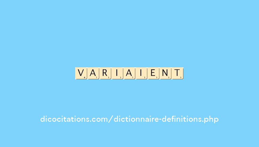 variaient