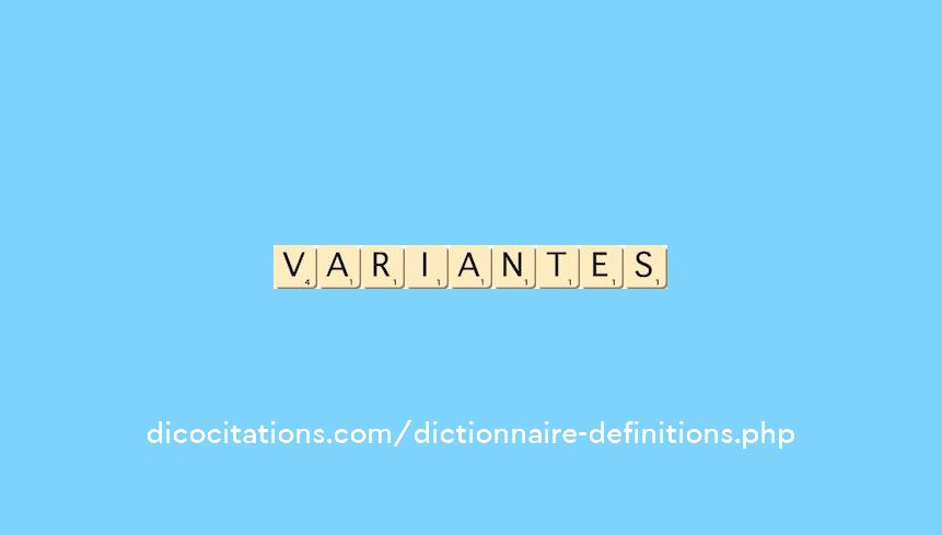 variantes variantes