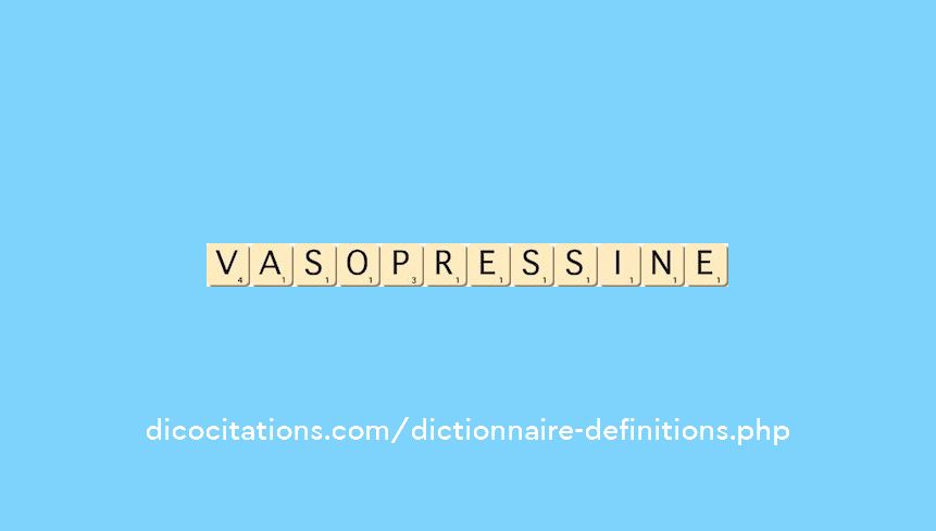 vasopressine vasopressine