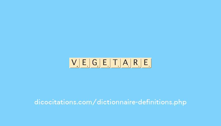 vegetarien vegetarien