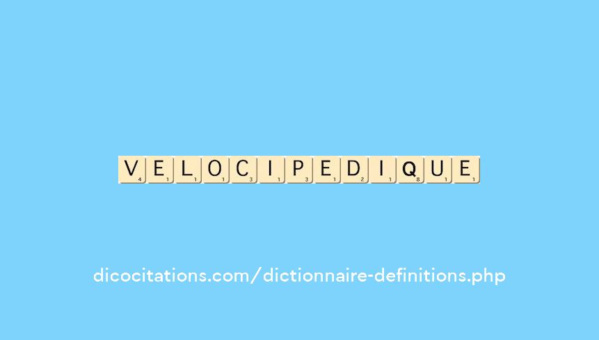 velocipedique velocipedique