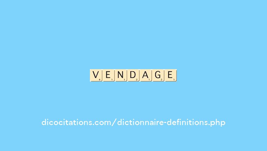 vendage