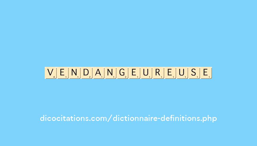 vendangeur--euse