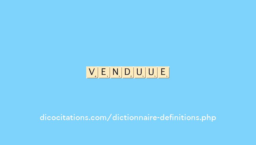 vendu--ue