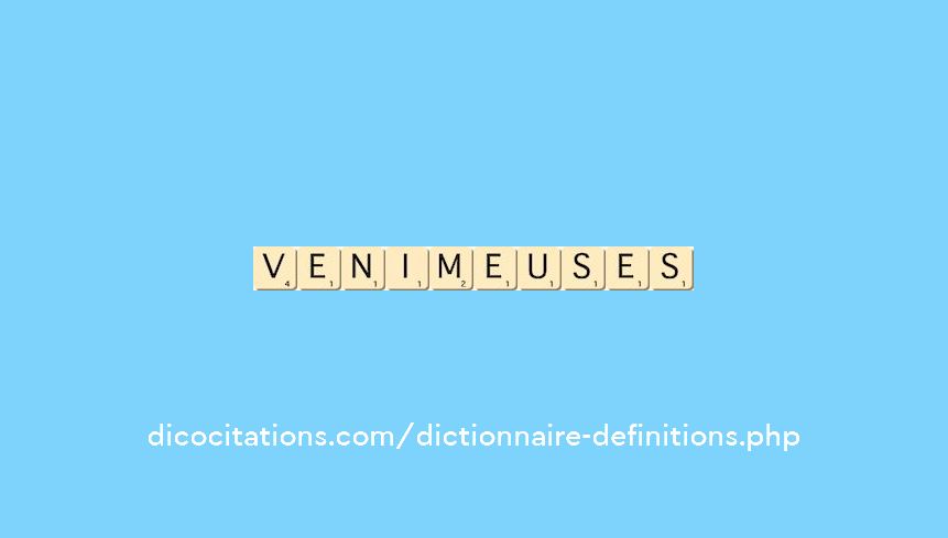 venimeuses venimeuses