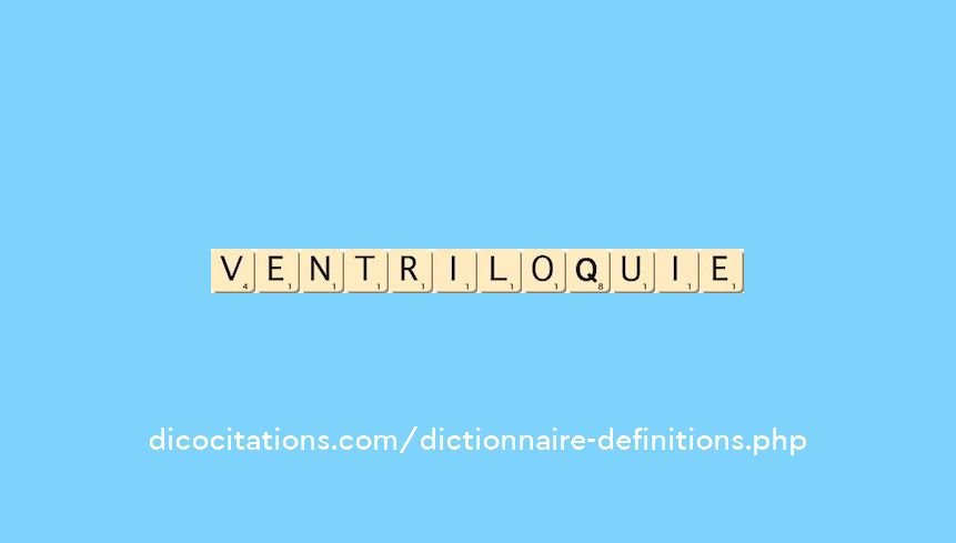 ventriloquie