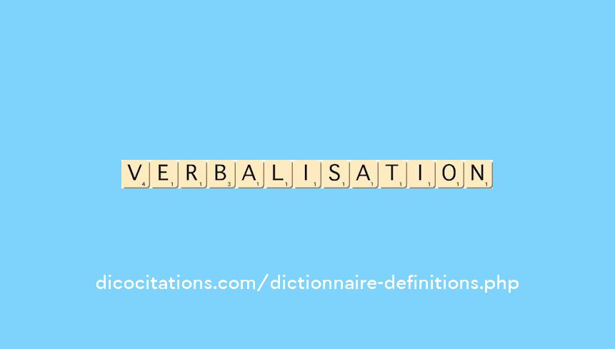 verbalisation
