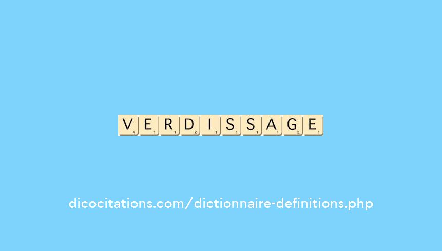 verdissage