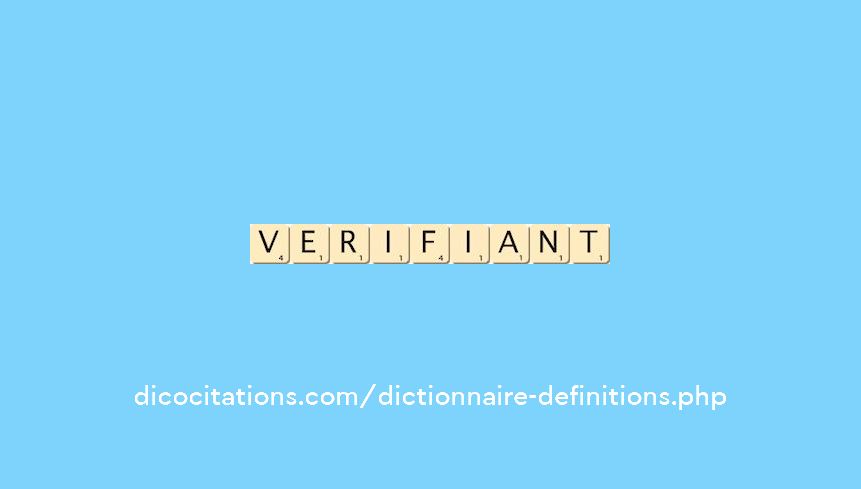 verifiant verifiant