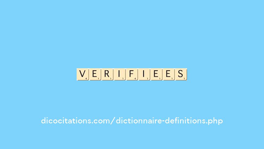 verifiees verifiees