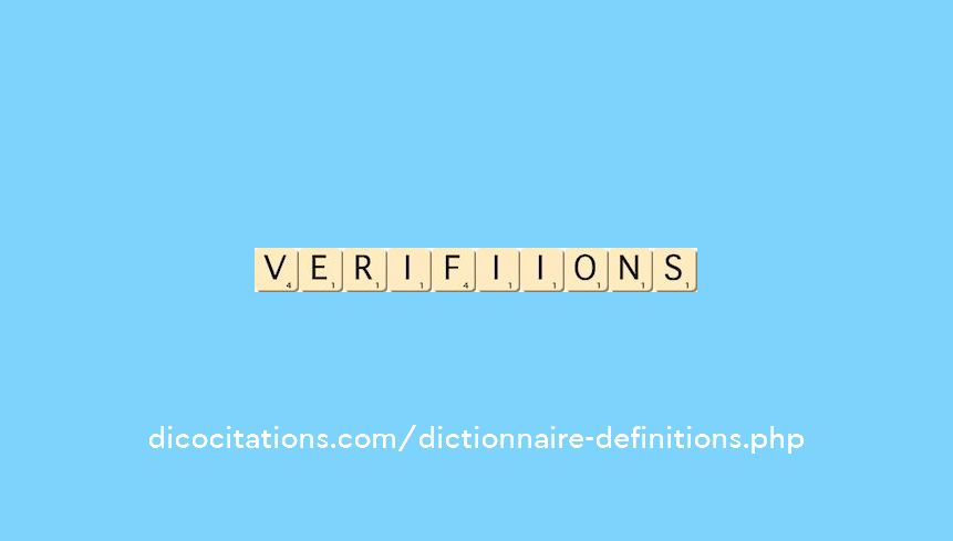 verifiions verifiions