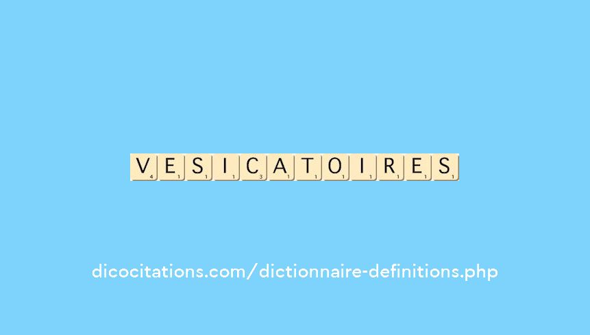 vesicatoires