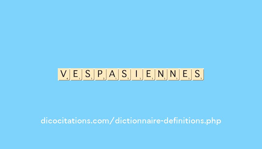 vespasiennes