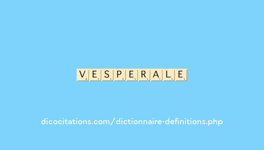 vesperale vesperale
