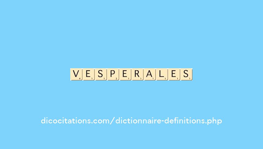 vesperales vesperales