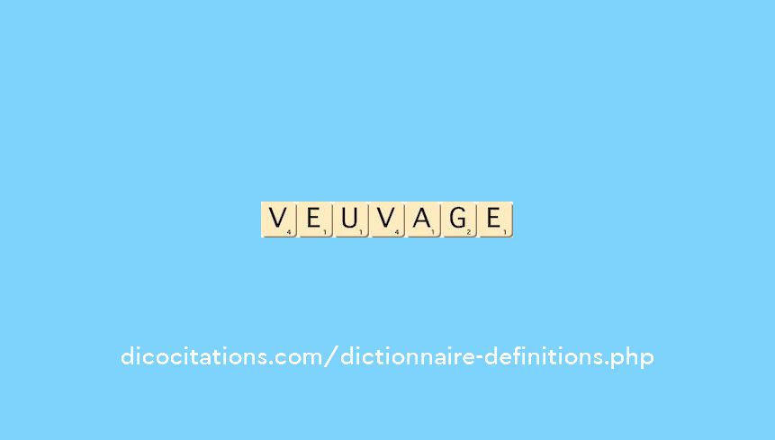 veuvage