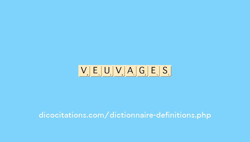 veuvages
